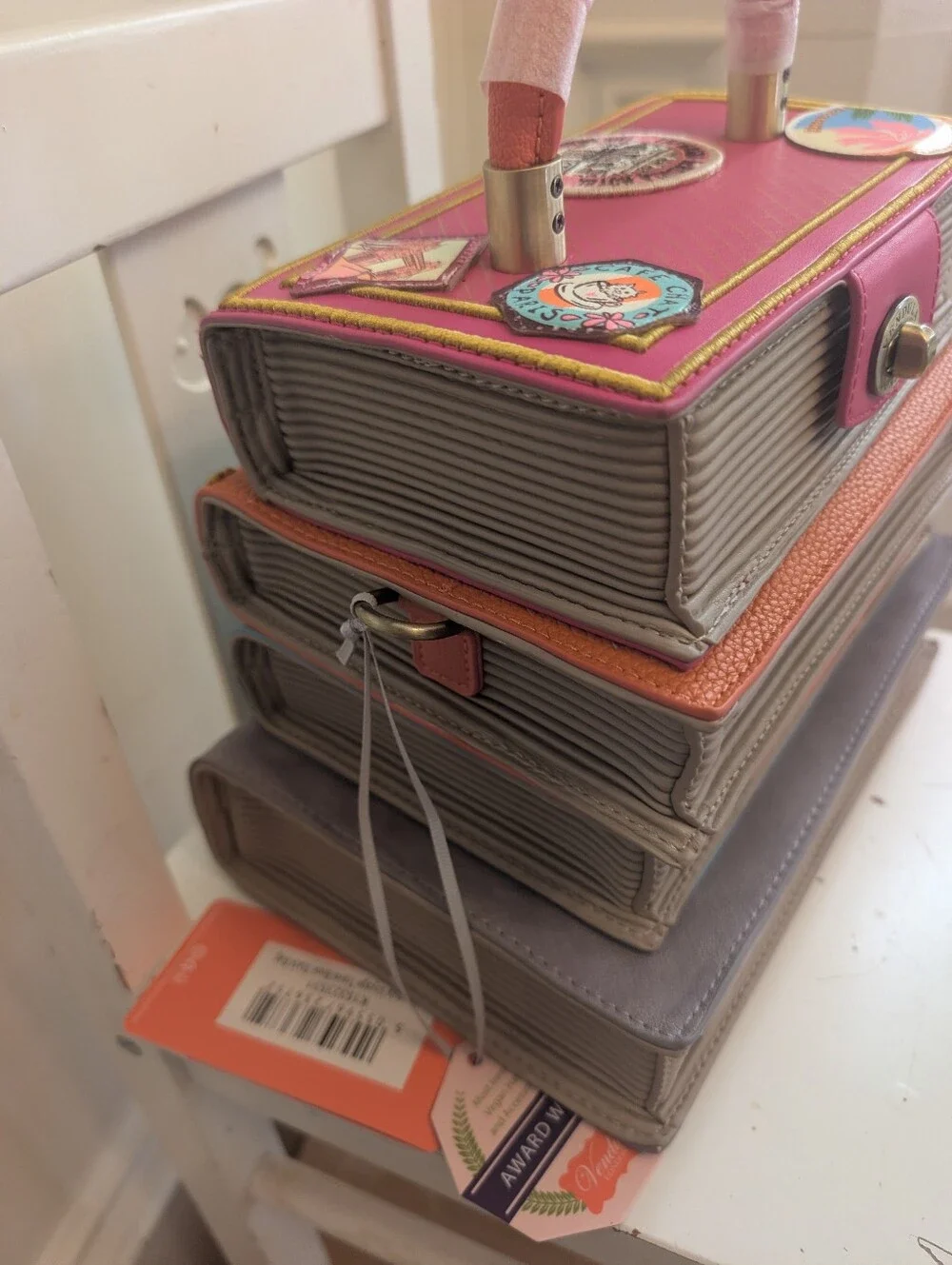 Vendula London Voyage Travel Book Stack Bag NWT